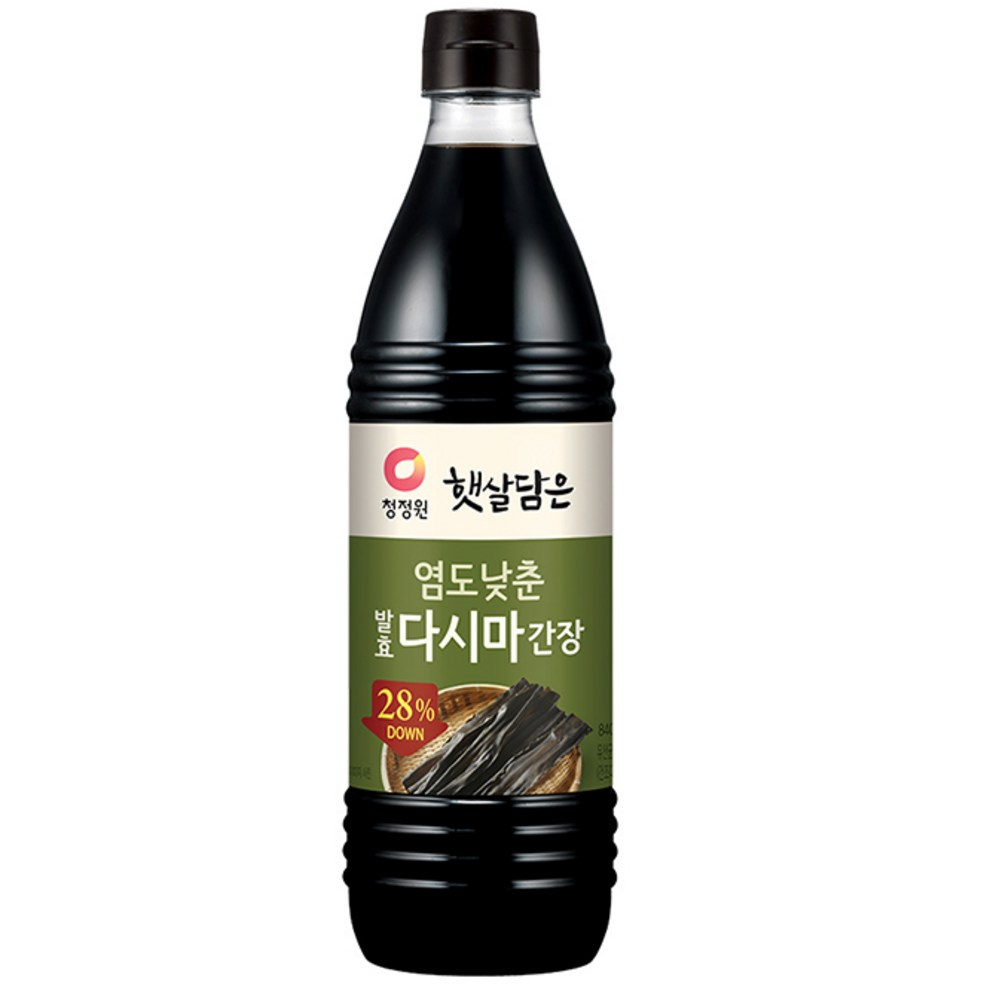 韓國 清淨園 低鹽昆布醬油 840ml 1.7L