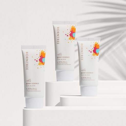 BORNTREE 莓果精華安瓶防曬乳 SPF50+ PA++++（單瓶/兩入組）50mL