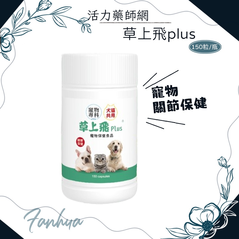 10%蝦幣回饋 草上飛 關節 龜鹿二仙膠 150粒/瓶 活力藥師網 寵物保健 狗 貓 毛小孩