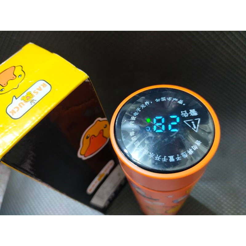 小黃鴨 304不鏽鋼 智能數顯保溫杯