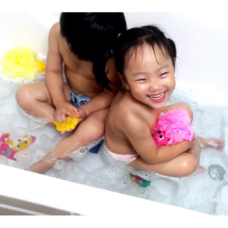 Pinkfong 韓國 Baby Shark 鯊魚家族 造型沐浴球（鯊魚寶寶/碰碰狐）
