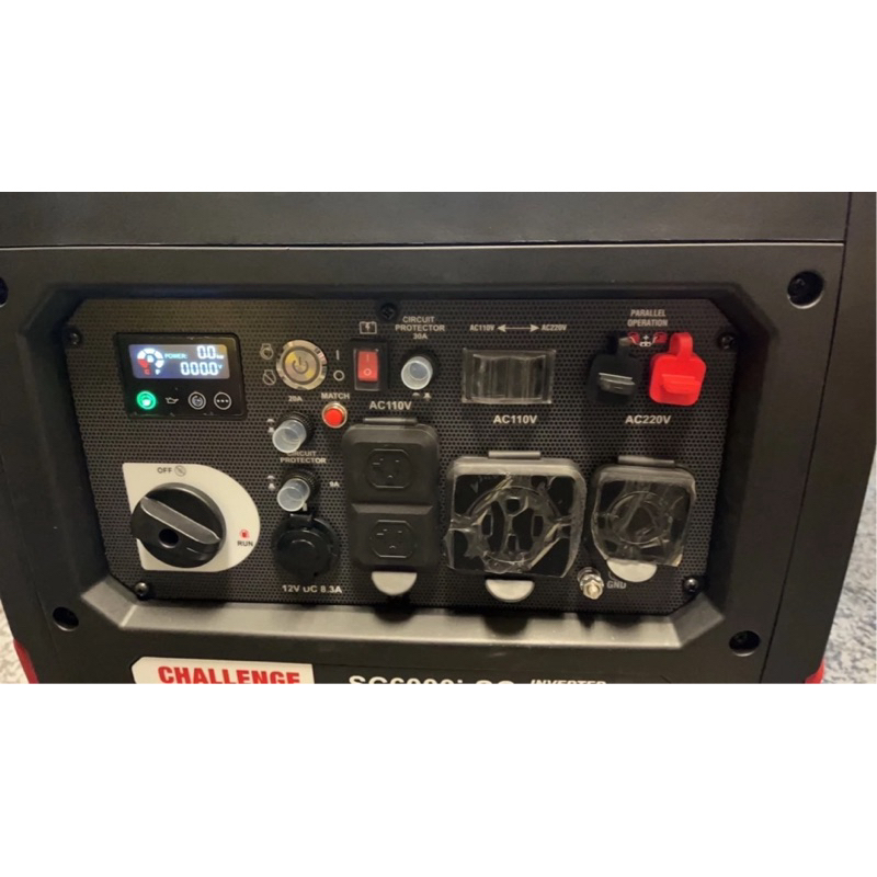 ELEMAX本田台灣經銷旗下品牌CHALLENGE變頻發電機SC6000I電啟動110/220四行程停電露營擺攤 商品圖片 3