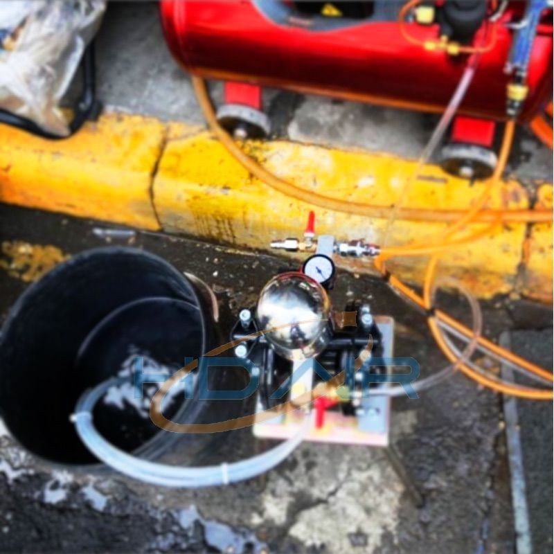 氣動隔膜 四腳仔氣動噴漆 送漆機 噴漆用 氣動雙隔膜 雙隔膜泵浦 幫浦 商品圖片 6