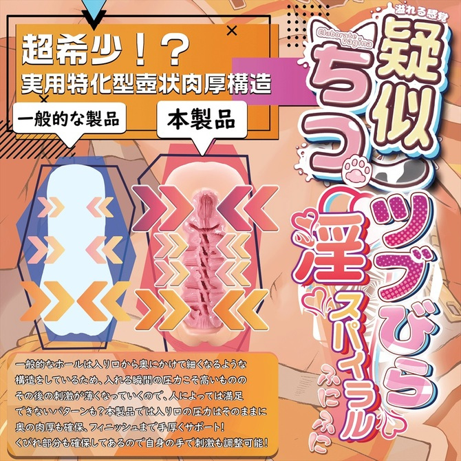 日本Magic eyes 疑似擬真陰部 柔軟觸感 軟版 搔弄淫螺旋 男用自慰套 玉乃井ぺろめくり