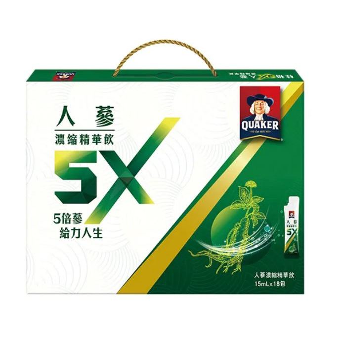 【快速出貨】★桂格★即期品 5X人蔘濃縮精華飲盒裝 15ml 18包 雙蔘配方 提振精神 現貨供應︱繁華中西藥局︱