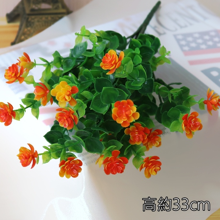 7叉帶花小尤加利(橘色),🦊~賣場商品眾多，歡迎參觀選購~🦊