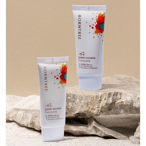 BORNTREE 莓果精華安瓶防曬乳 SPF50+ PA++++（單瓶/兩入組）50mL