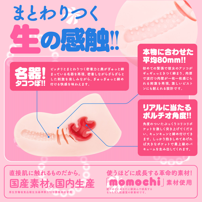 日本GPRO HON-MONO TACO 生感觸肉厚感 非貫通 男用自慰套 生の感觸夾吸器 生感觸自慰套