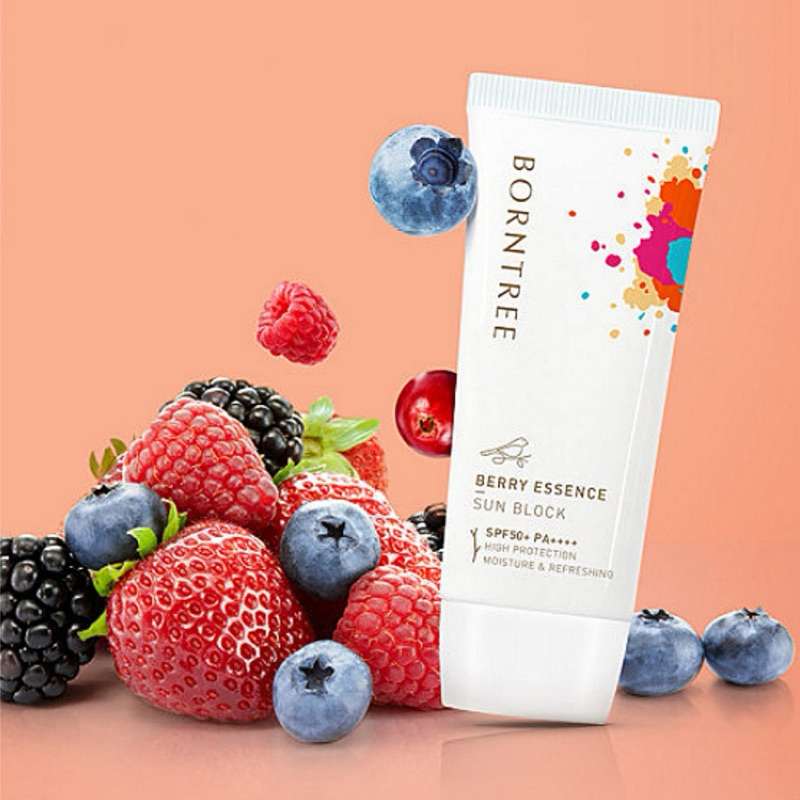 BORNTREE 莓果精華安瓶防曬乳 SPF50+ PA++++（單瓶/兩入組）50mL