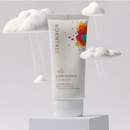 BORNTREE 莓果精華安瓶防曬乳 SPF50+ PA++++（單瓶/兩入組）50mL