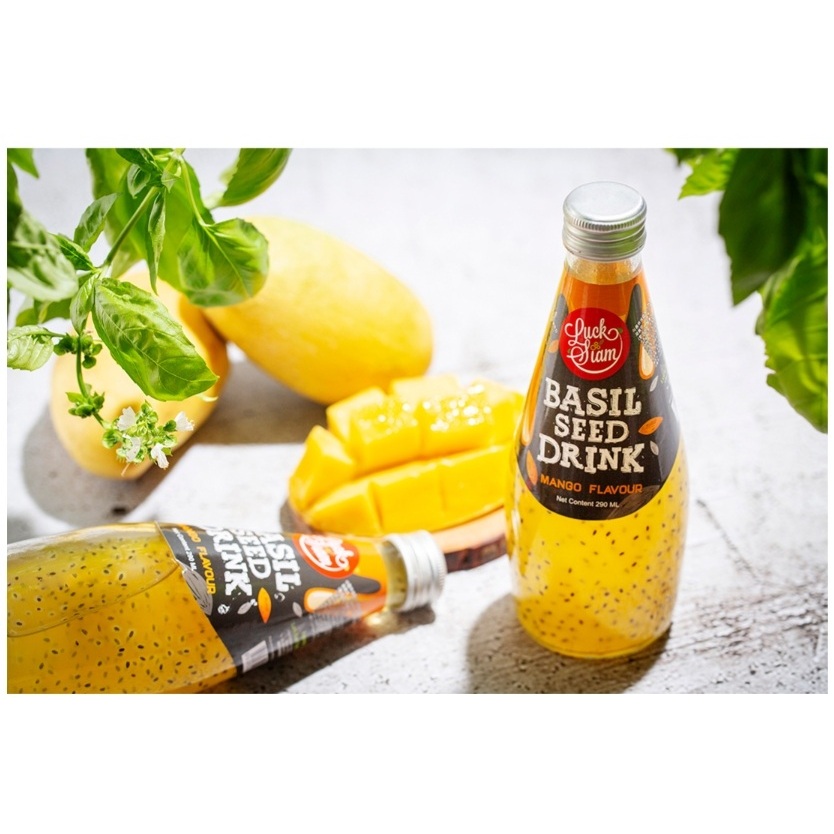 韓國進口 Luxiam 羅勒籽飲品 白葡萄 芒果風味 290ml