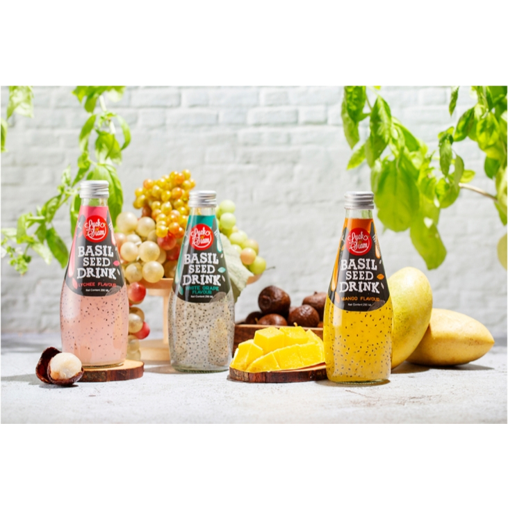 韓國進口 Luxiam 羅勒籽飲品 白葡萄 芒果風味 290ml