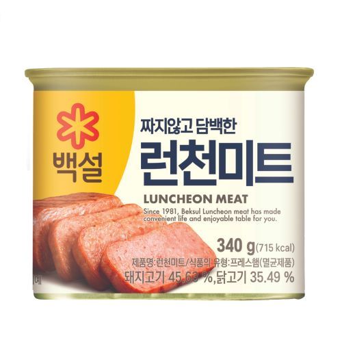 韓國 CJ白雪 午餐肉 火腿罐頭 340g