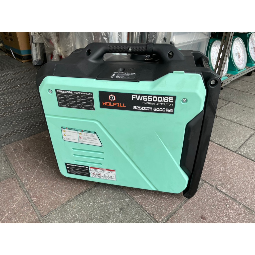 【萬華現貨】5500W靜音變頻汽油發電機 110V／220V雙電壓 電啟動 停電備用 FW6500ISE 商品圖片 4