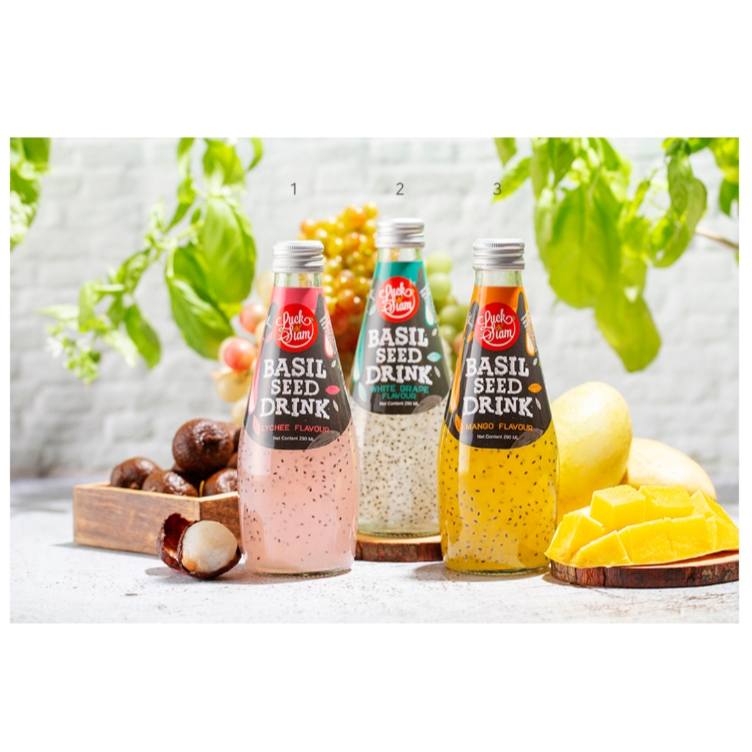 韓國進口 Luxiam 羅勒籽飲品 白葡萄 芒果風味 290ml