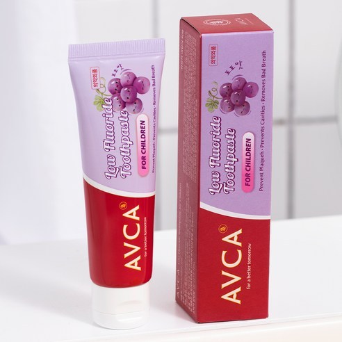 AVCA 低氟兒童牙膏 葡萄口味 60ML