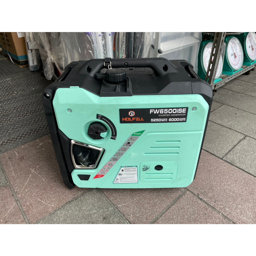【萬華現貨】5500W靜音變頻汽油發電機 110V／220V雙電壓 電啟動 停電備用 FW6500ISE 商品圖片 5