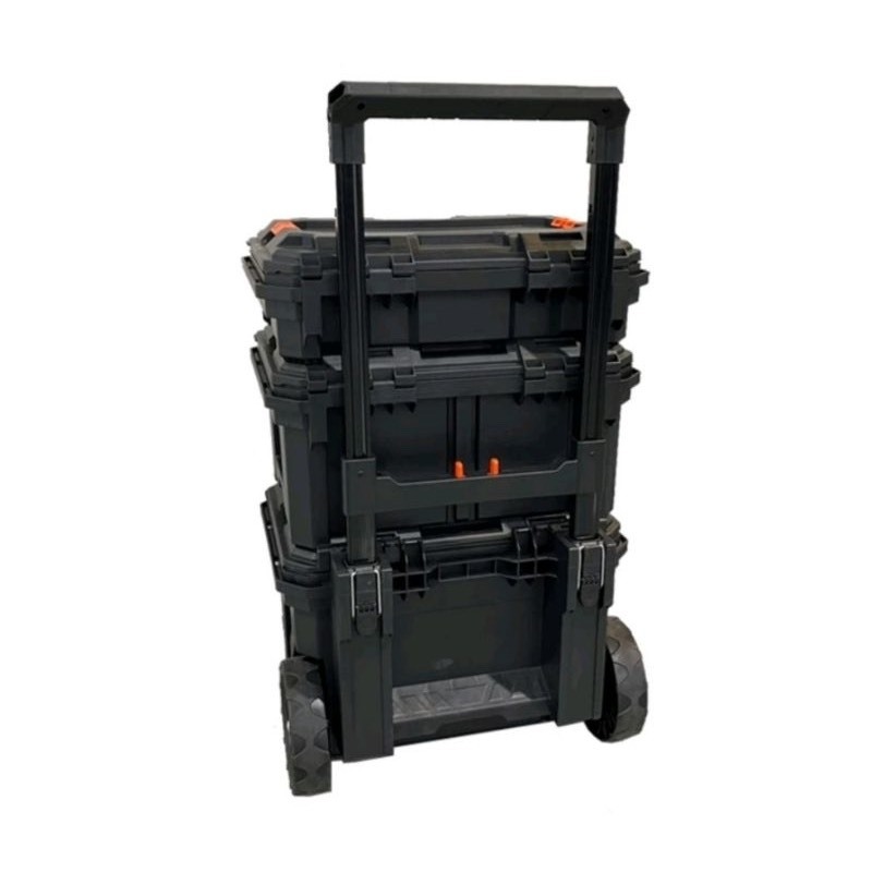 可用黑貓到付 超值免運 附發票TACTIX堆疊式拉桿工具箱TX0420 工具車 手推車 拉車 商品圖片 2
