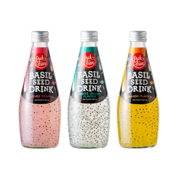 韓國進口 Luxiam 羅勒籽飲品 白葡萄 芒果風味 290ml