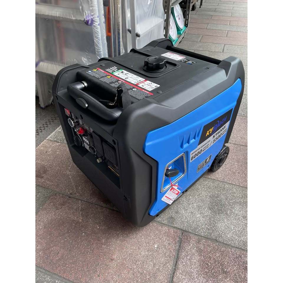 附發票台北工具KY6000I靜音變頻5500W發電機110/220V雙電壓輸出 贈串聯線 可搭配ATS不斷電 商品圖片 2