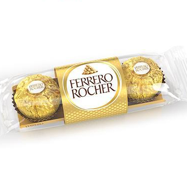 金莎巧克力3入1包,價錢為一個/組的價格，花頭價格不含球殼