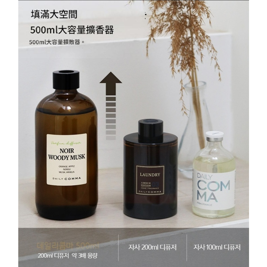 DAILY COMMA 琥珀璃光質感擴香瓶 500mL