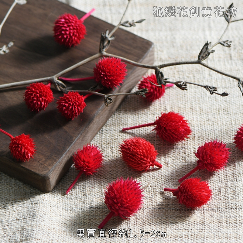 ❰紅色❱草莓果(10個),本頁面僅花頭不帶桿