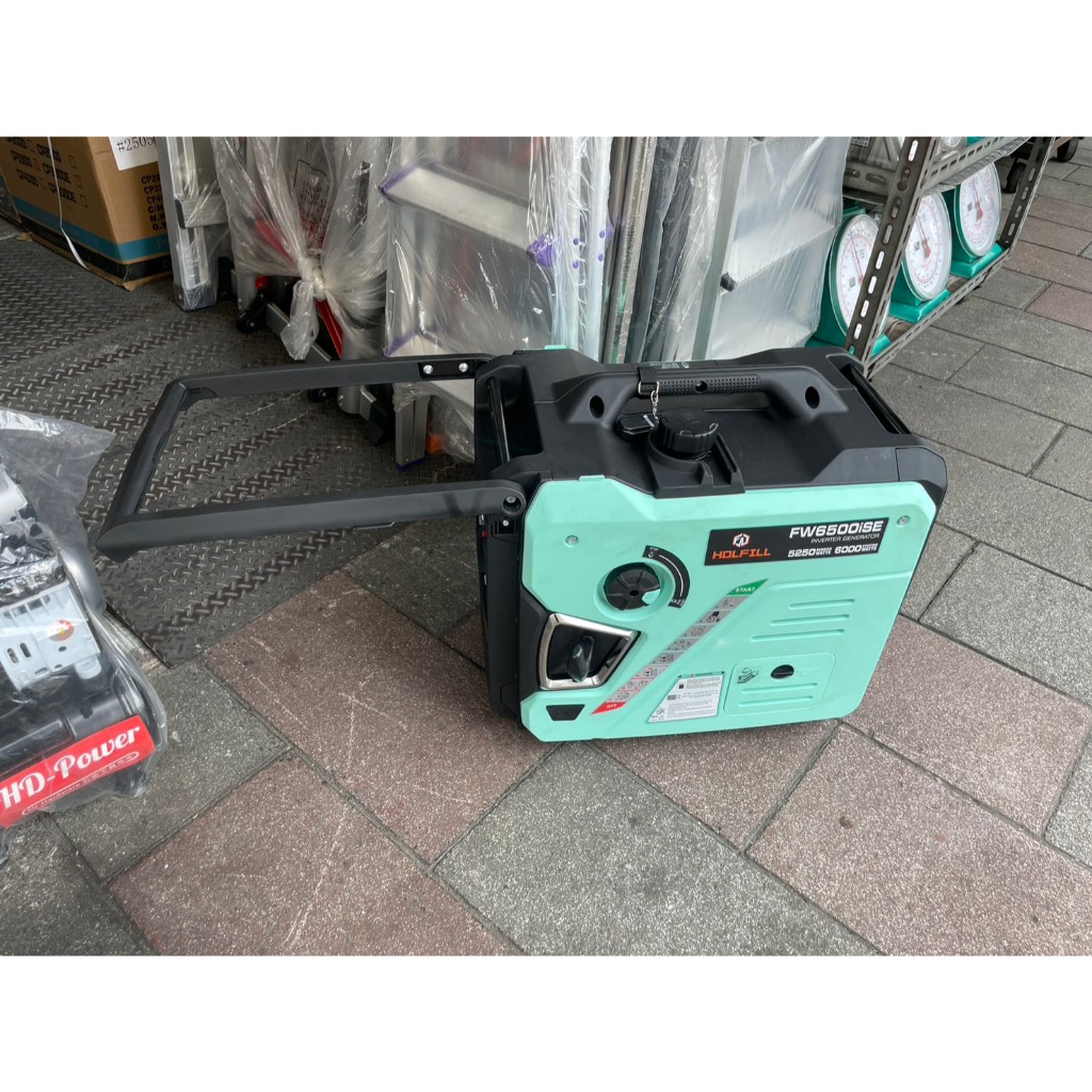 【萬華現貨】5500W靜音變頻汽油發電機 110V／220V雙電壓 電啟動 停電備用 FW6500ISE 商品圖片 2