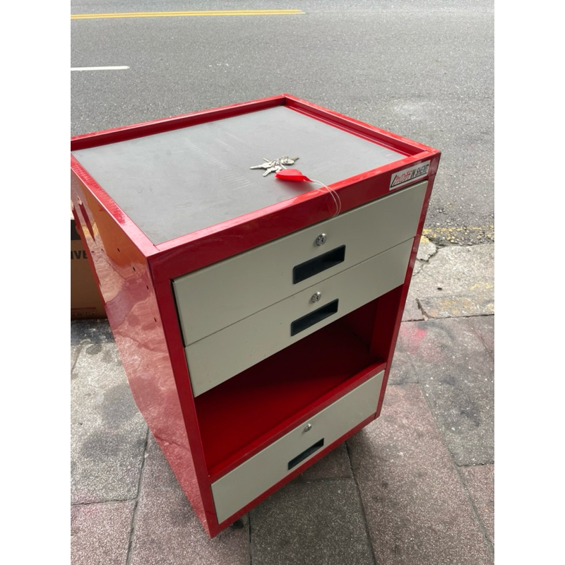 LS-601工具車內隔隔層 工具箱車 推車 五金工具收納 三抽屜工具車 機車維修間必備 商品圖片 4