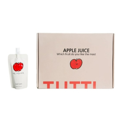 韓國 Tutti Frutti 100%微笑果汁（蘋果汁120mL/石榴汁100mL）袋裝
