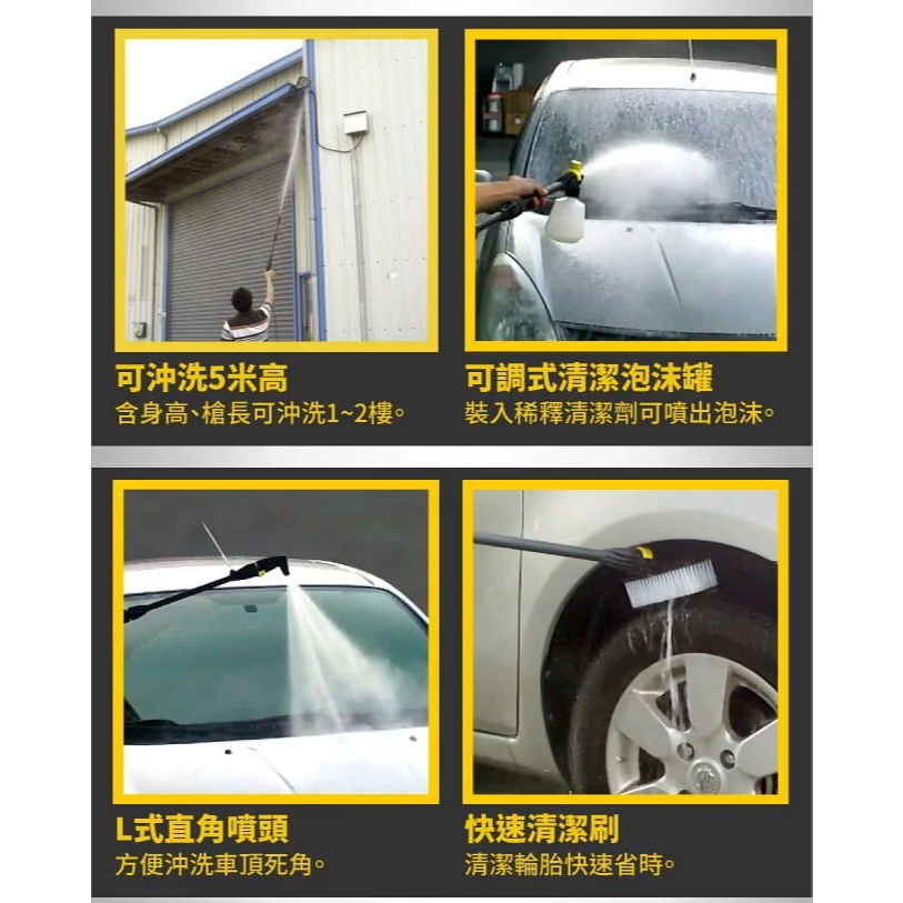 附發票 贈3米進水管Reaim萊姆HPI 1800高壓清洗機 洗車機 洗地機110V 商品圖片 5