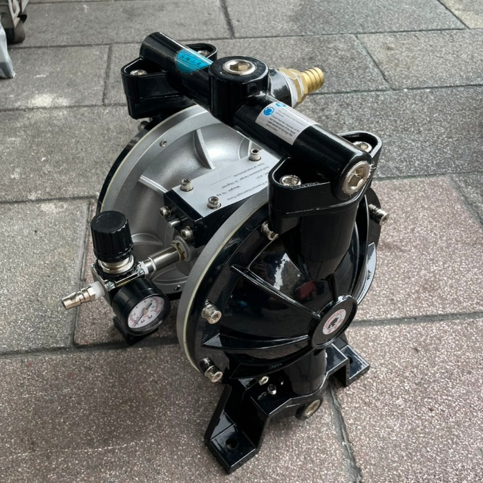 1吋大流量氣動隔膜 四腳仔氣動噴漆 送漆機 噴漆用 無收縮水泥壓送 氣動雙隔膜 雙隔膜泵浦 幫浦 商品圖片 3