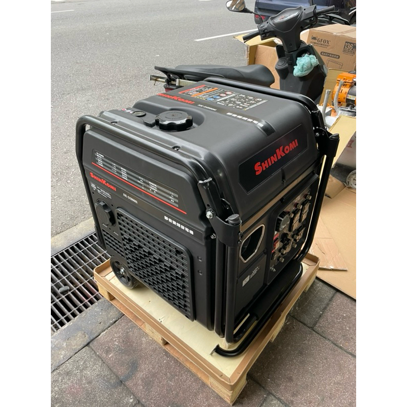 SHIN KOMI變頻發電機SK-D8000I電啟動110/220V四行程停電露營擺攤 商品圖片 4