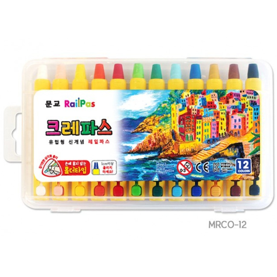 韓國蠟筆 Mungyo 優質油畫蠟筆(推壓式) 12色 24色