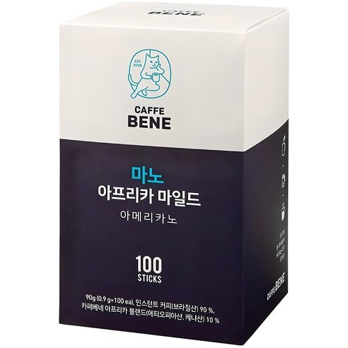 韓國咖啡 CAFE BENE 咖啡伴 MANO 非洲即溶咖啡 0.9g 隨身包