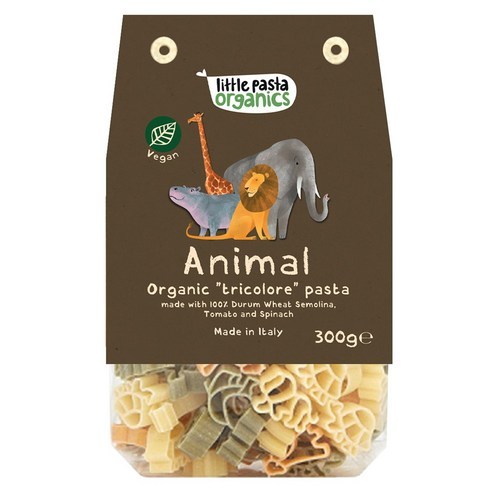 英國 Little Pasta Organics 動物造型兒童義大利麵 300g