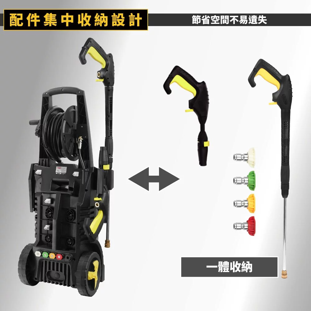附發票 贈3米進水管Reaim萊姆HDI-X900感應式高壓清洗機 洗車機 洗地機110V 商品圖片 4