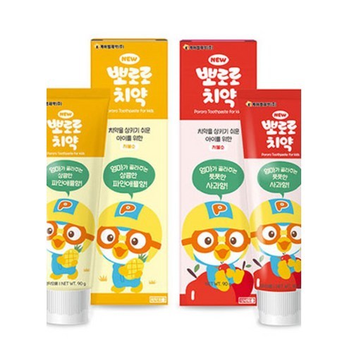 KM Pharmaceutical Pororo 兒童牙膏 蘋果味 90g