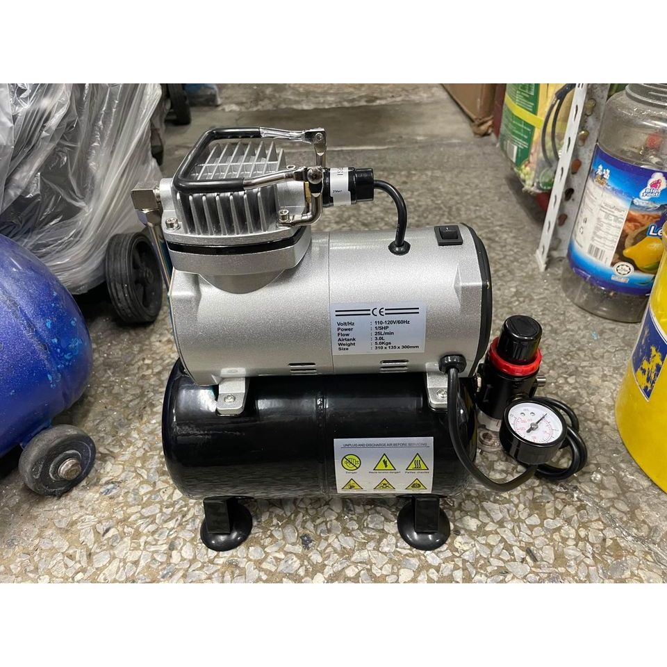 龍牙牌1/5HP 大馬力 無油靜音美術空壓機 迷你空壓機 美術模型用 美術噴槍用 商品圖片 2