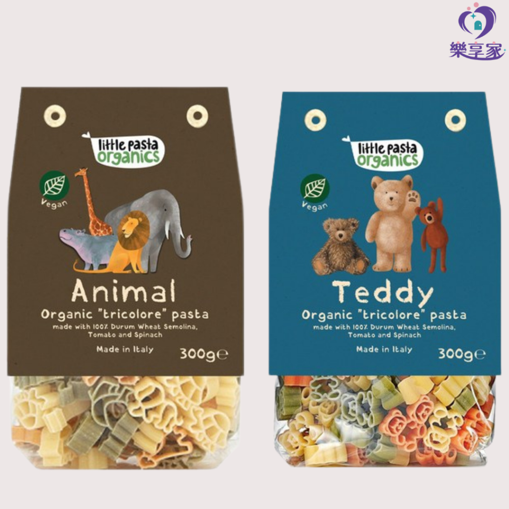 英國 Little Pasta Organics 動物造型兒童義大利麵 300g