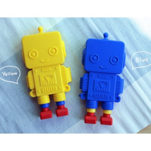 韓國 FLEXA Robot 機器人兒童叉匙餐具+收納盒組