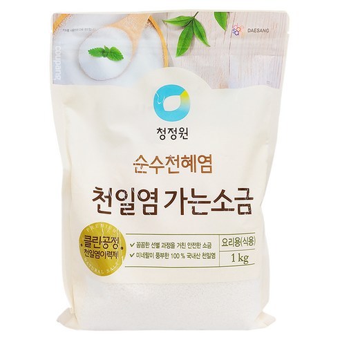 韓國 清淨園 純淨細鹽 日曬鹽 1KG