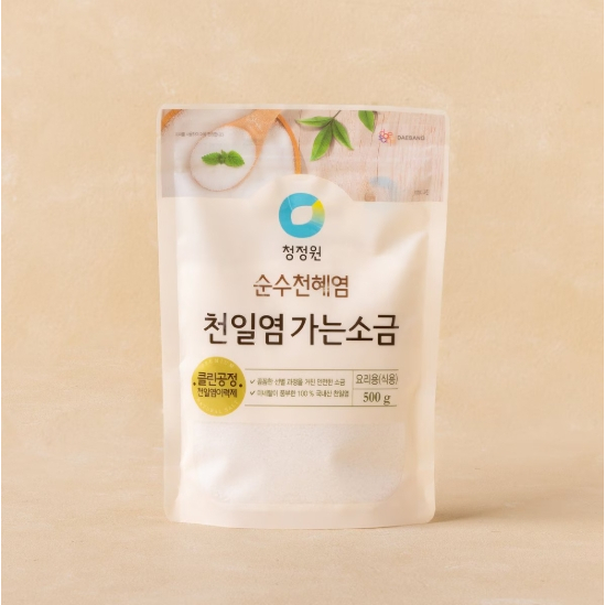 韓國 清淨園 純淨細鹽 日曬鹽 1KG