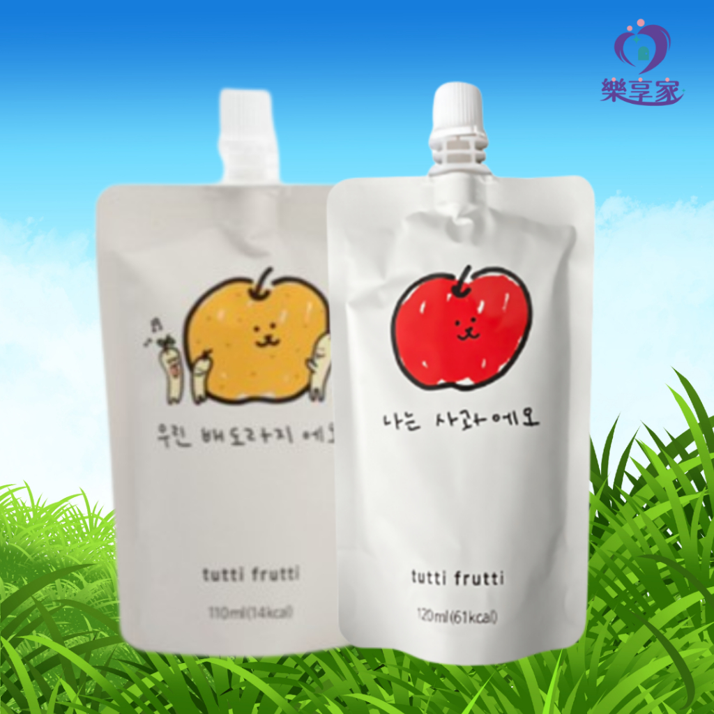 韓國 Tutti Frutti 100%微笑果汁（蘋果汁120mL/石榴汁100mL）袋裝