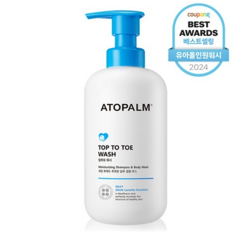 ATOPALM 愛多康 Top To Toe 舒敏洗髮沐浴露（460/300/100ml）