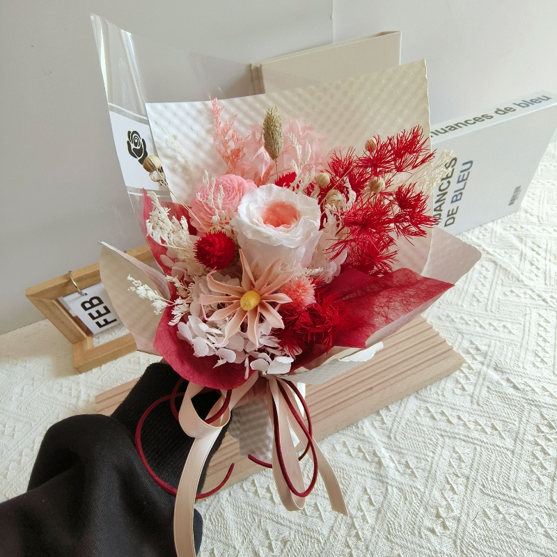 25cm｜溫柔粉 永生玫瑰