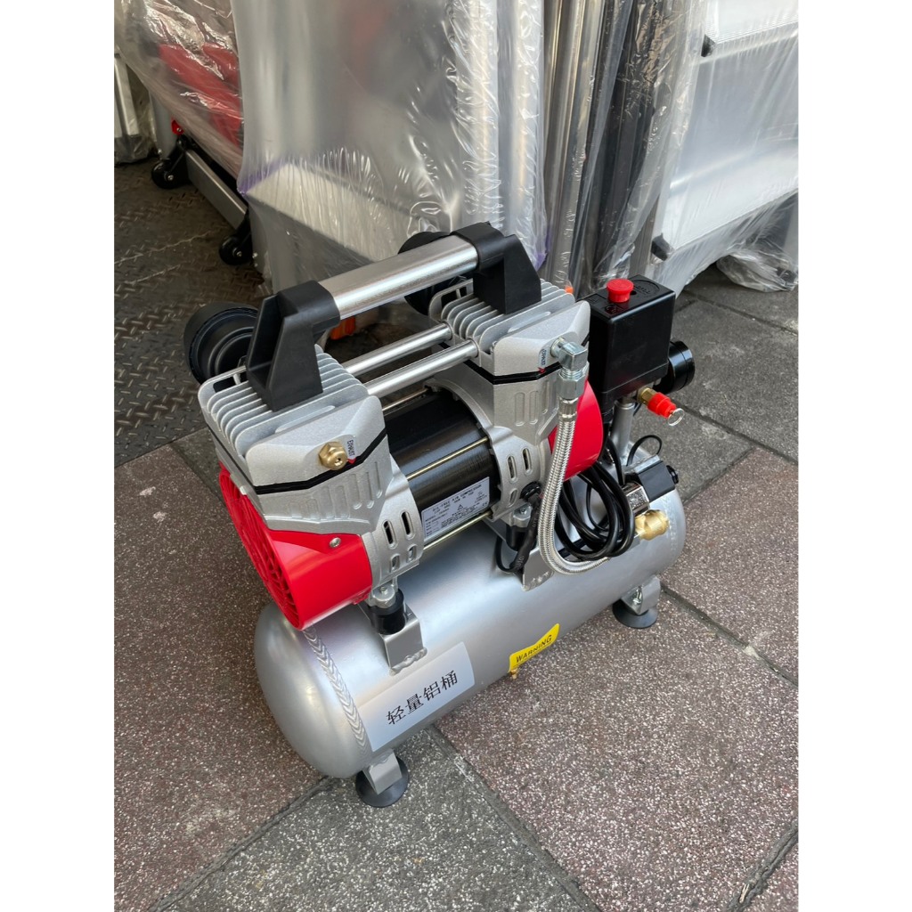 台北工具 雙缸3.5HP 10公升 輕量鋁合金 快速型無油靜音空壓機  空氣壓縮機 可木工 噴漆修補 商品圖片 5