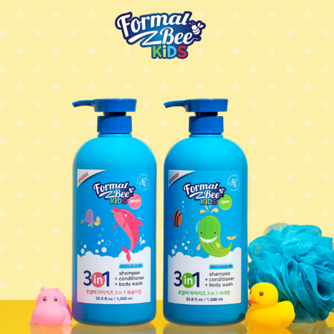 Formal Bee KIDS 兒童三合一 洗潤髮沐浴乳 （500ml/1000ml）