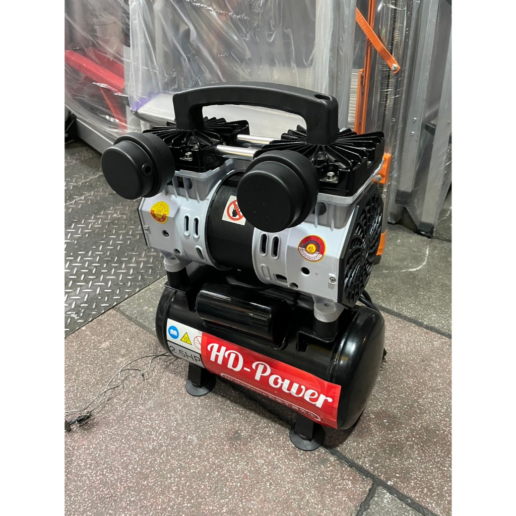 -台北工具 雙缸2.5HP 6公升 無油靜音空壓機 空氣壓縮機 可木工 噴漆修補 可配雷雕雞使用 商品圖片 2