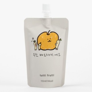 韓國 Tutti Frutti 100%微笑果汁（蘋果汁120mL/石榴汁100mL）袋裝